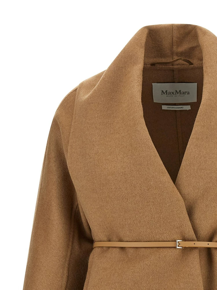 Maxmara Women's Max Mara Mxmabilita Coat in Camel