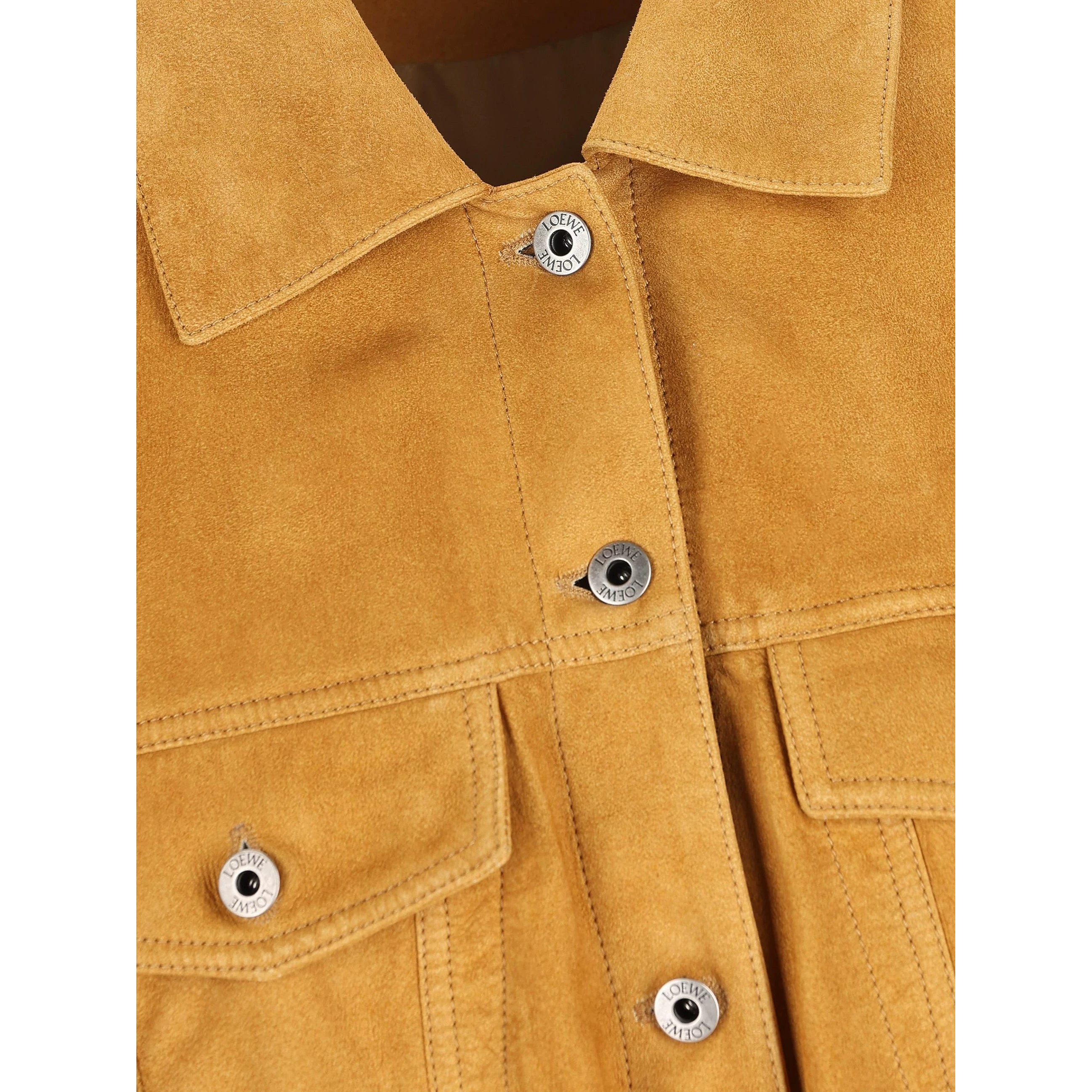 Loewe Women's Leather Jacket in Camel