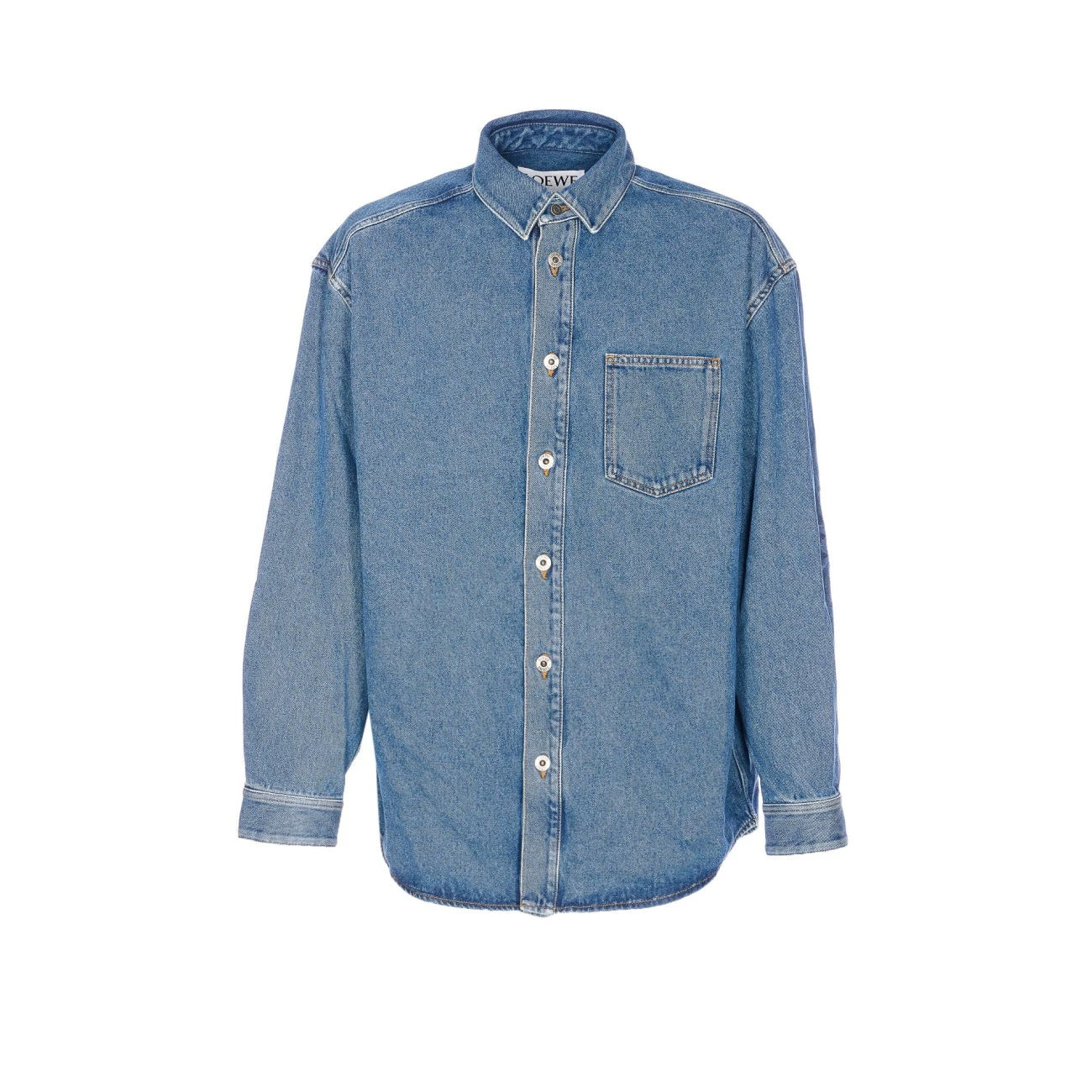 Loewe Men's Anagram Shirt in Blue