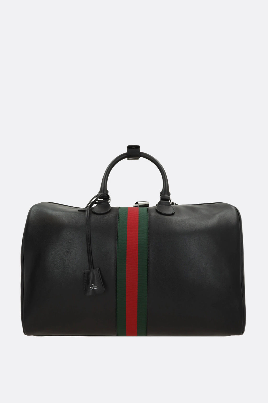 Gucci Men's Web Trademark Medium Bag in Black