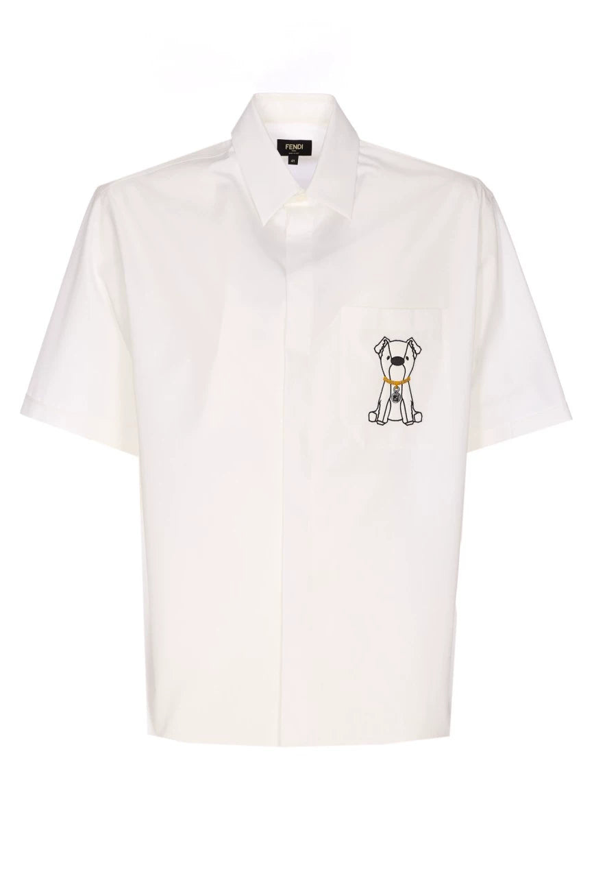 Fendi Men's Ito Shirt in White