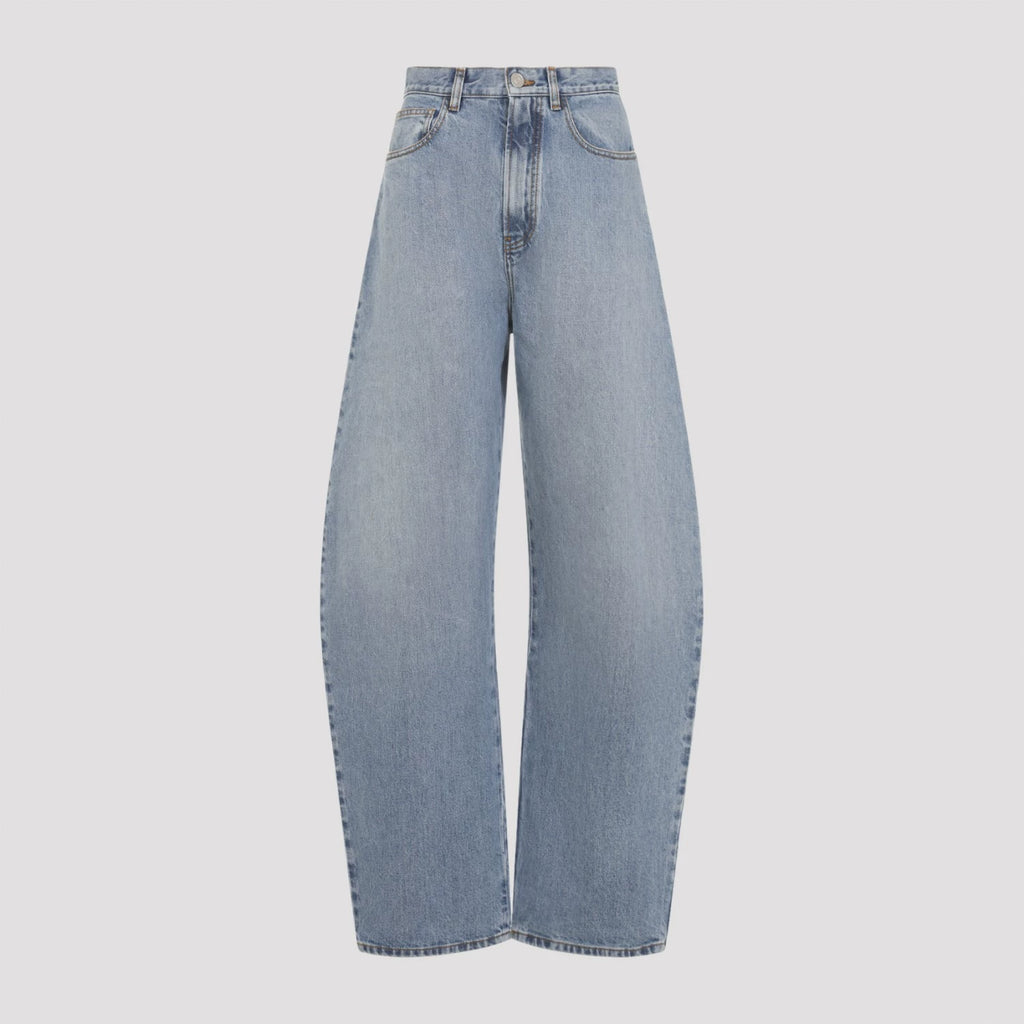 Alaia Women's Round Jeans in Blue