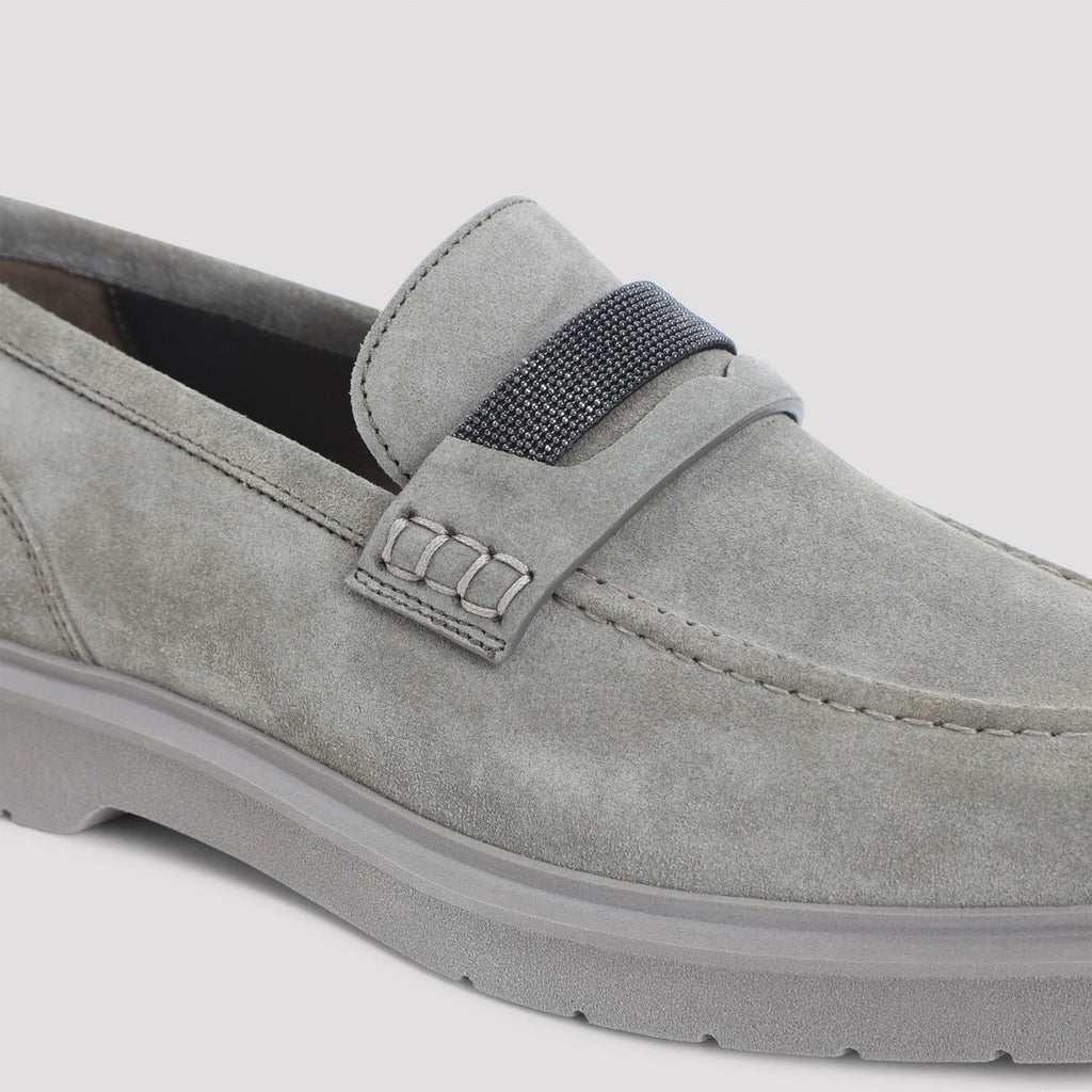 Brunello Cucinelli Women's Loafers in Green