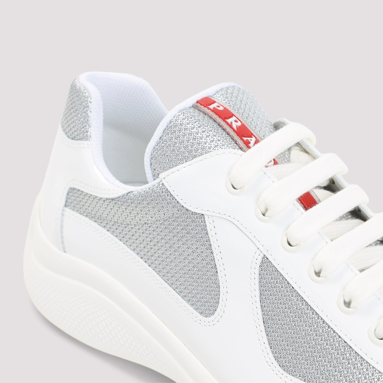 Prada Men's America Cup Sneakers in White