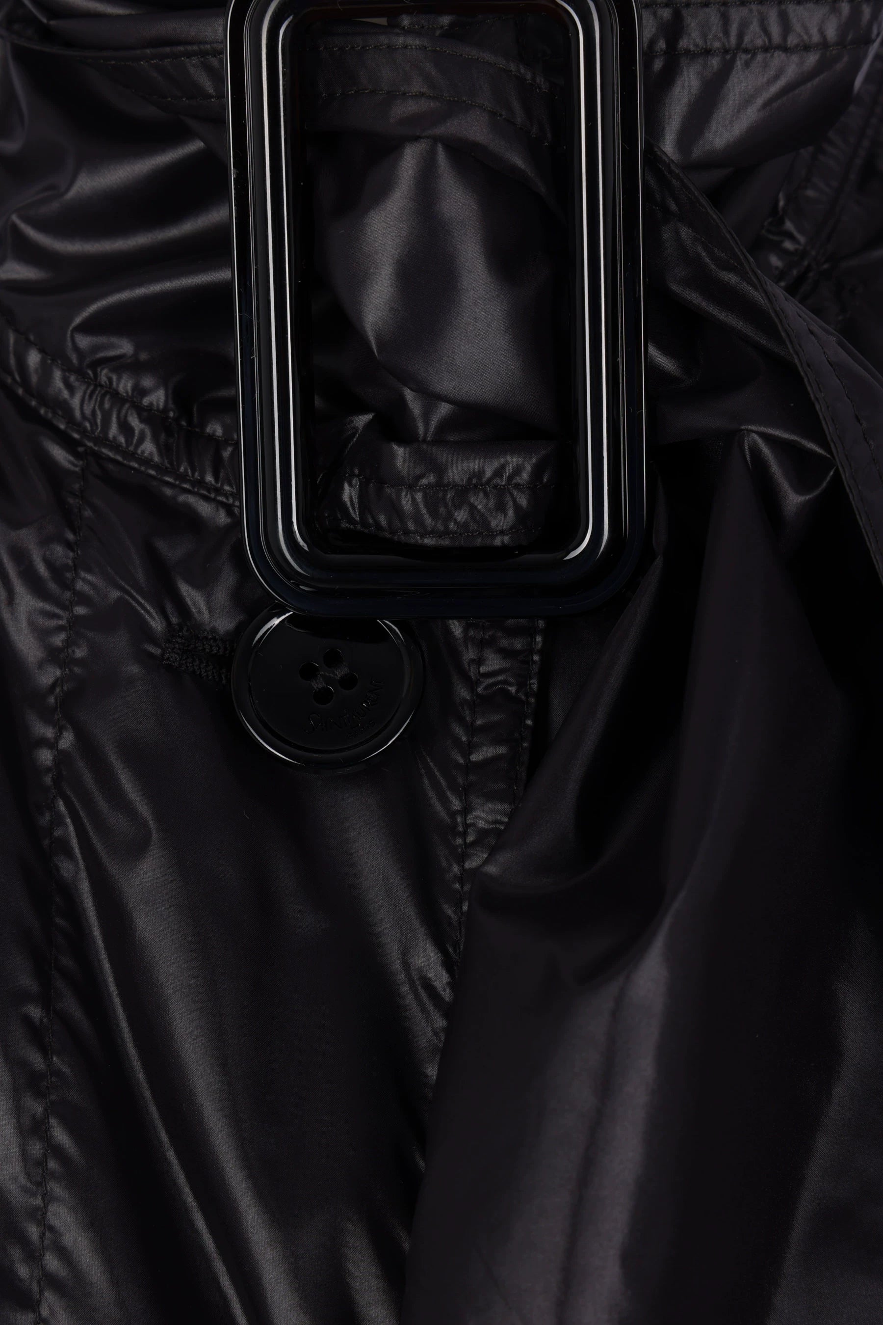 Saint Laurent Women's YSL Trench Coat in Black