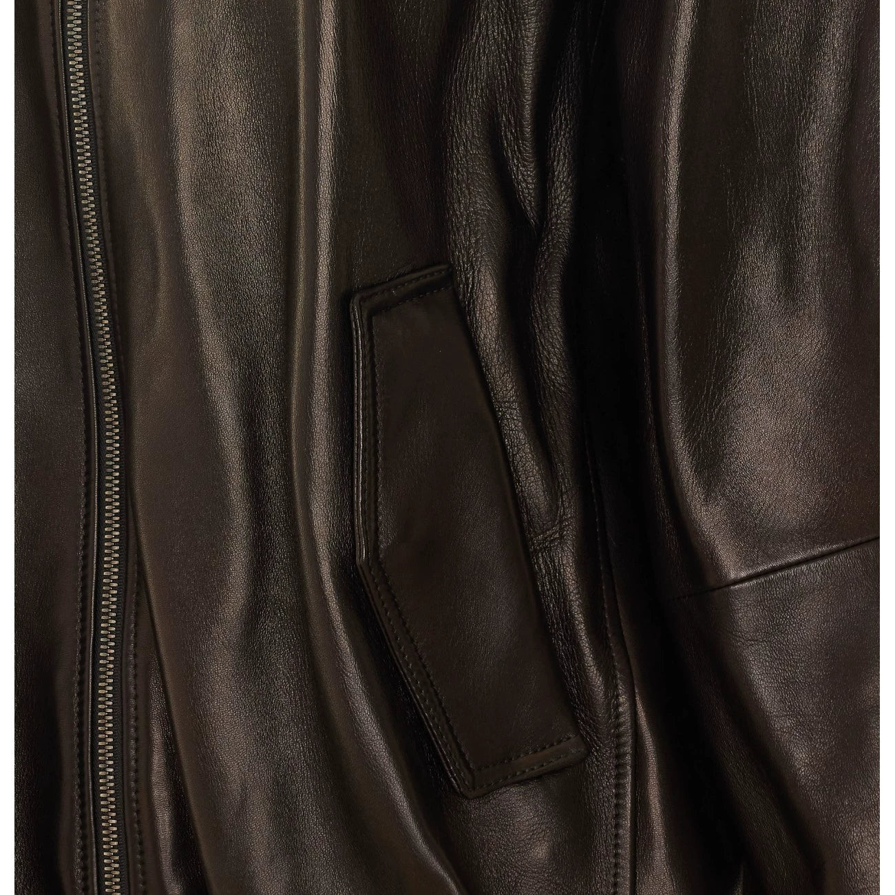 Brunello Cucinelli Women's Leather Jacket in Black