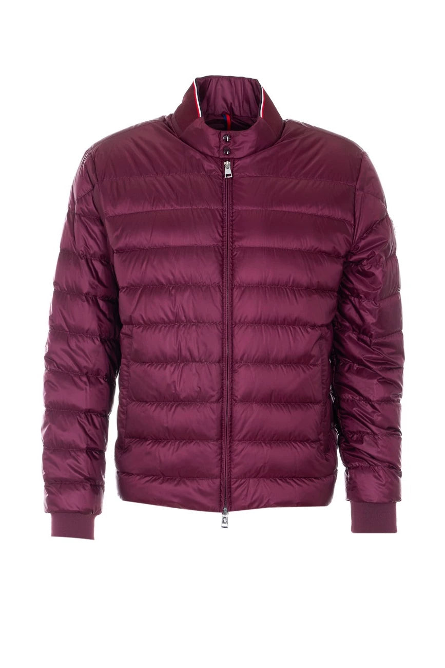 Moncler Men's Rigel Down Jacket in Burgundy