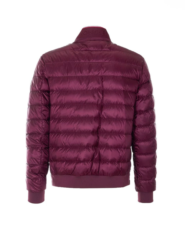 Moncler Men's Rigel Down Jacket in Burgundy