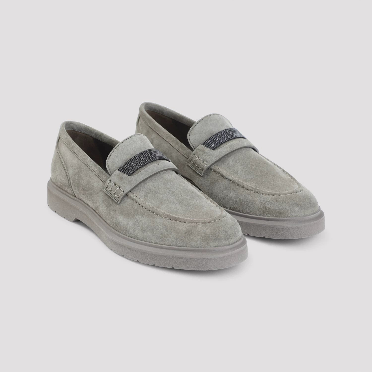Brunello Cucinelli Women's Loafers in Green