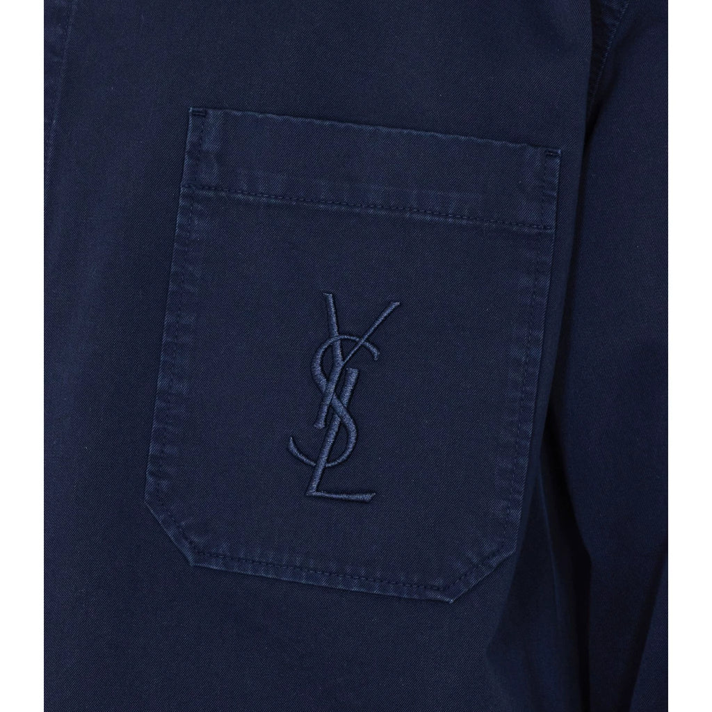 Saint Laurent Men's YSL Jacket in Blue