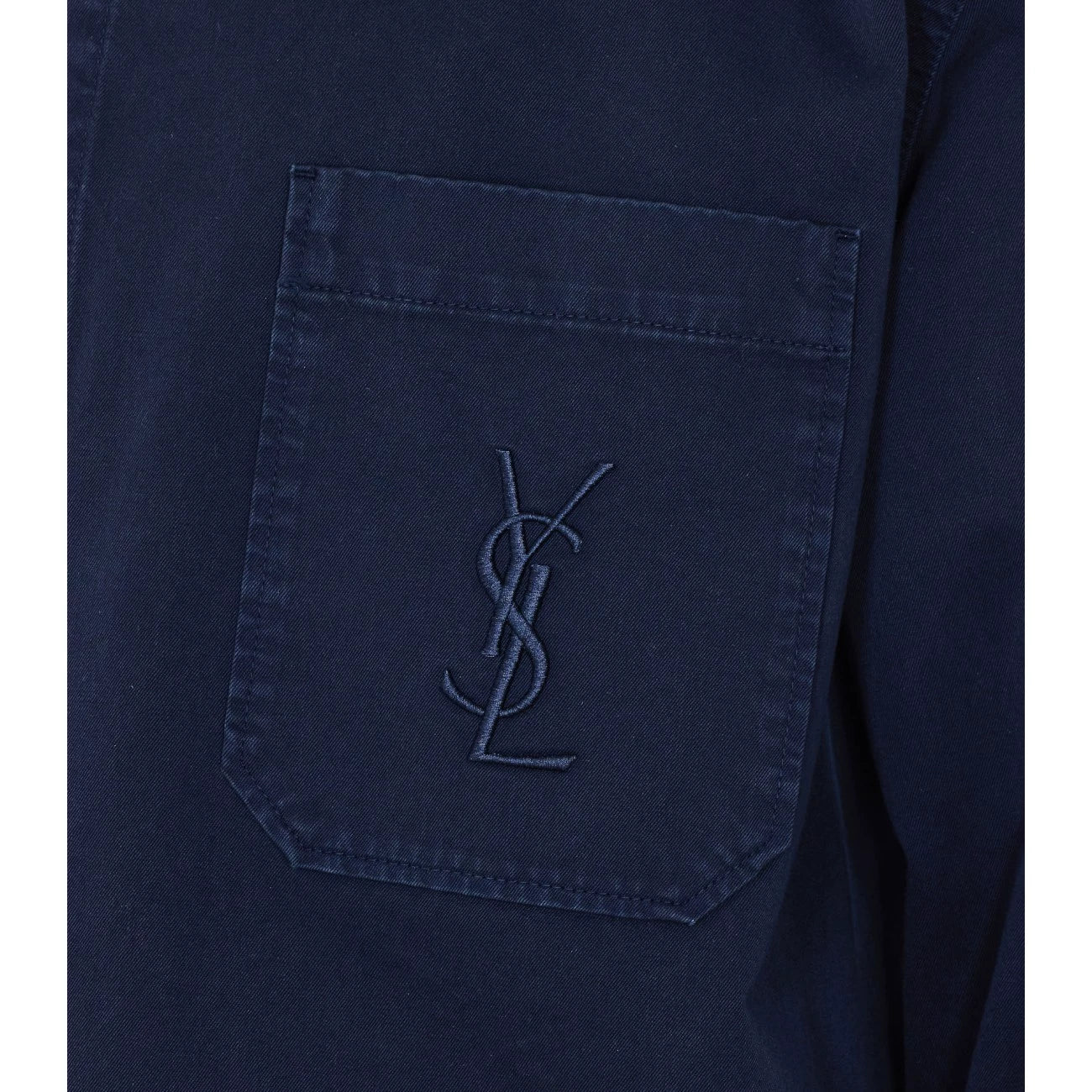 Saint Laurent Men's YSL Jacket in Blue