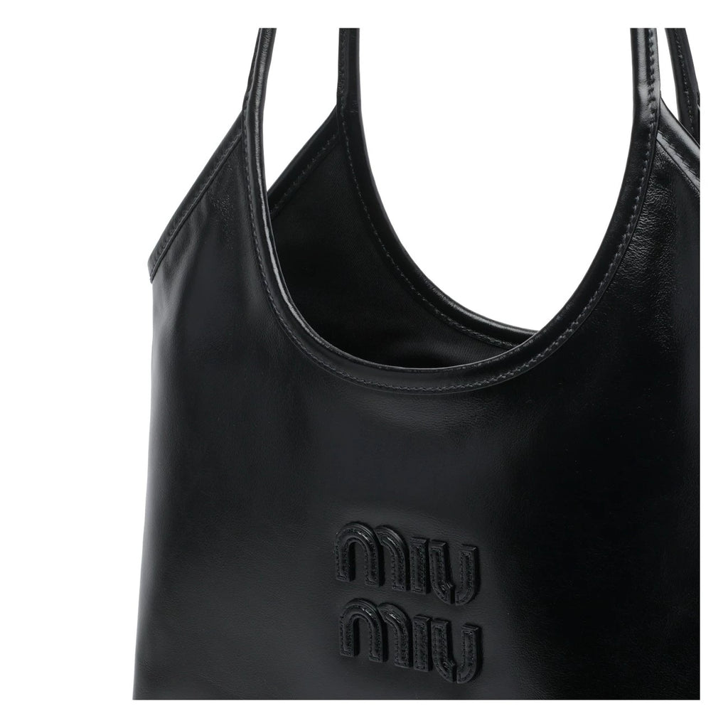 Miu Miu Women's Ivy Large Shoulder Bag in Black