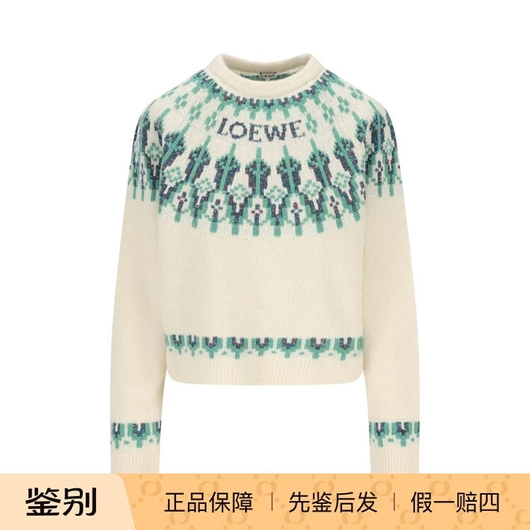 Loewe Women's Logo Sweater in Blue
