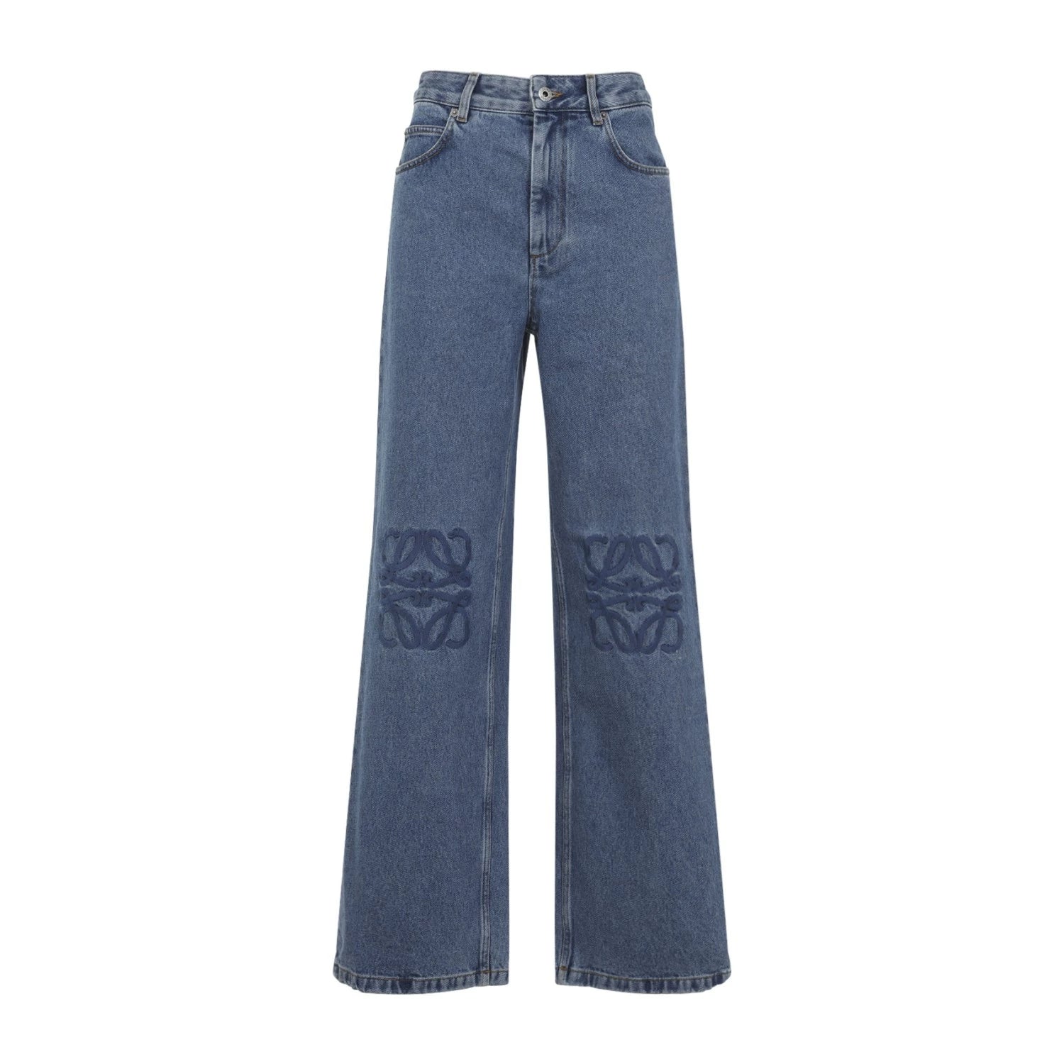 Loewe Women's Anagram Jeans in Blue