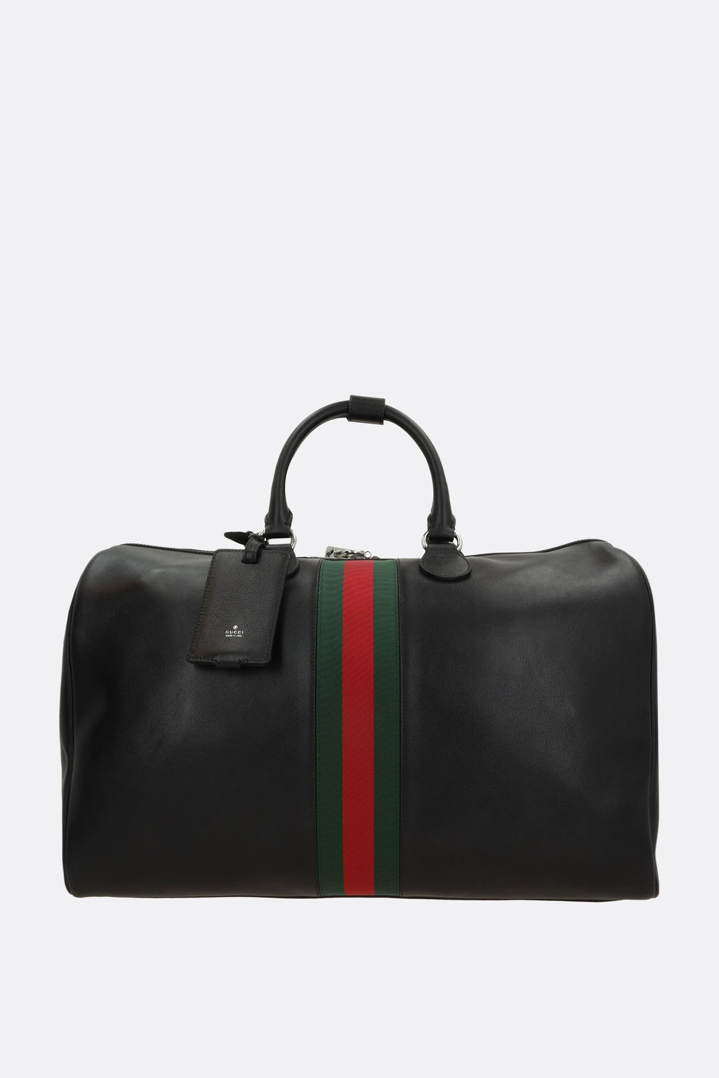 Gucci Men's Web Trademark Medium Bag in Black
