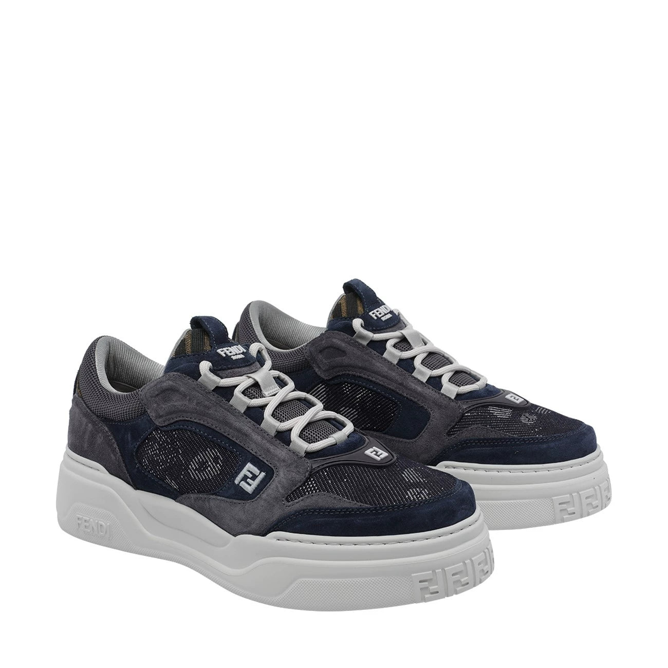 Fendi Men's Flow Sneakers in Blue