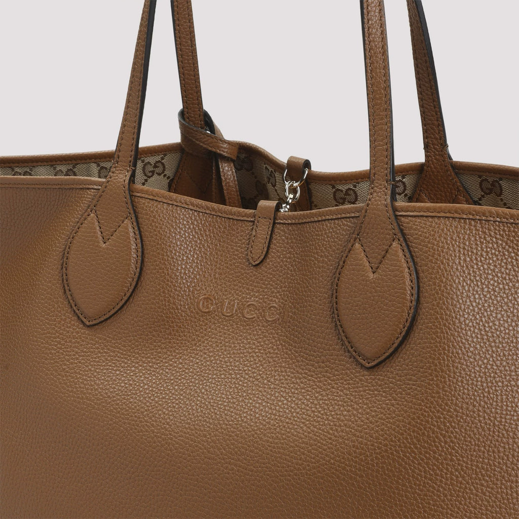 Gucci Women's Totissima Large Tote Bag in Brown