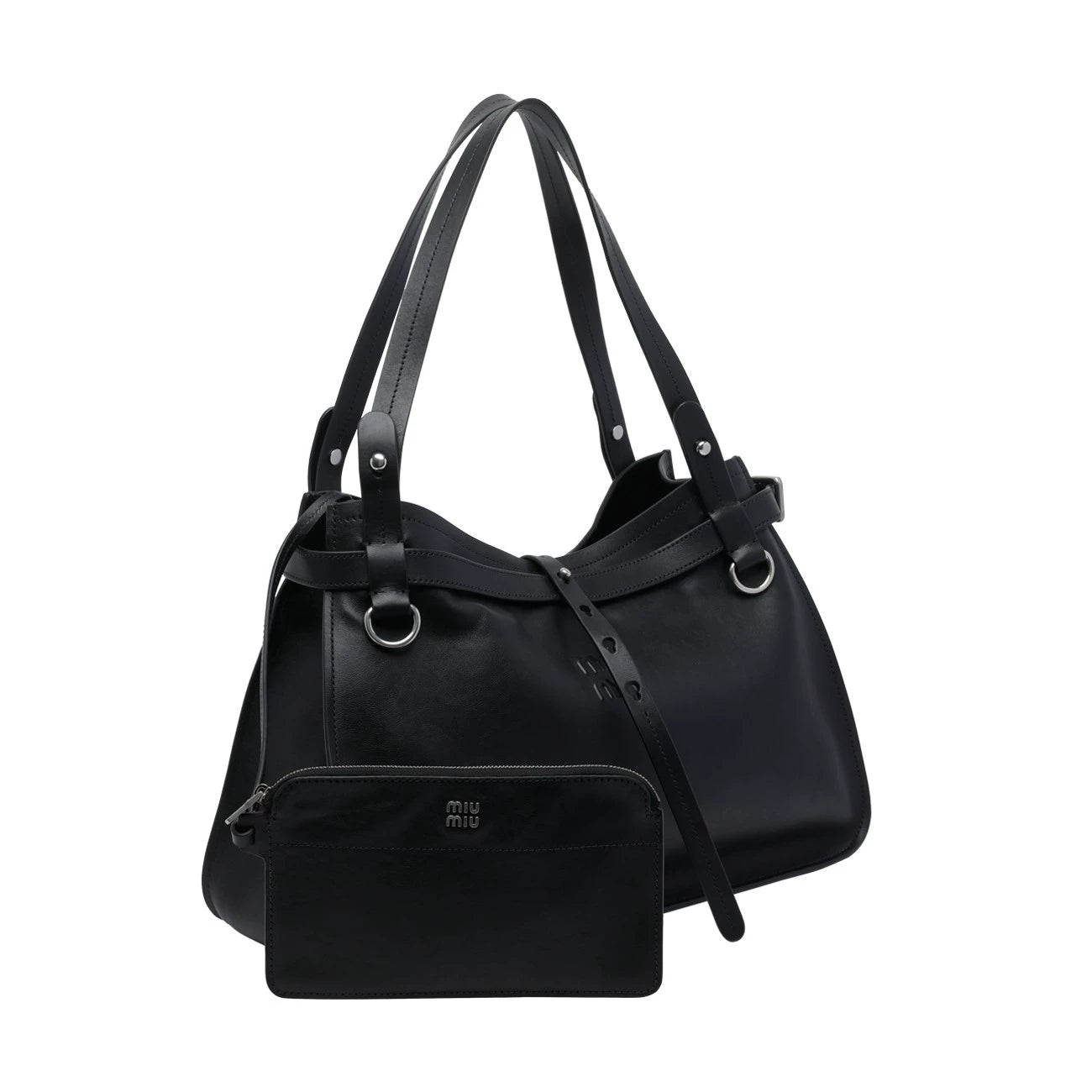 Miu Miu Women's Large Shoulder Bag in Black