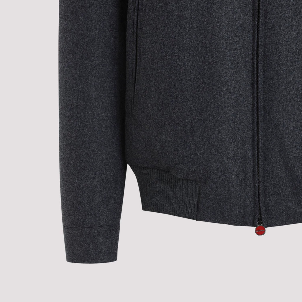 Kiton Men's Jacket in Grey