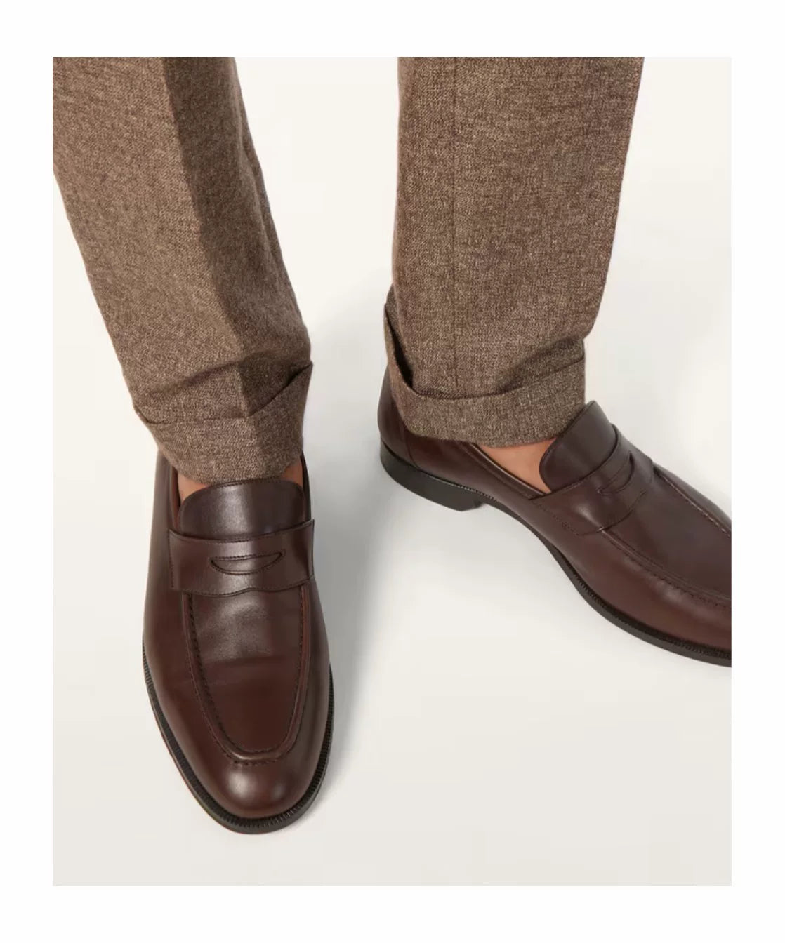 Loro Piana Men's Loafers in Brown