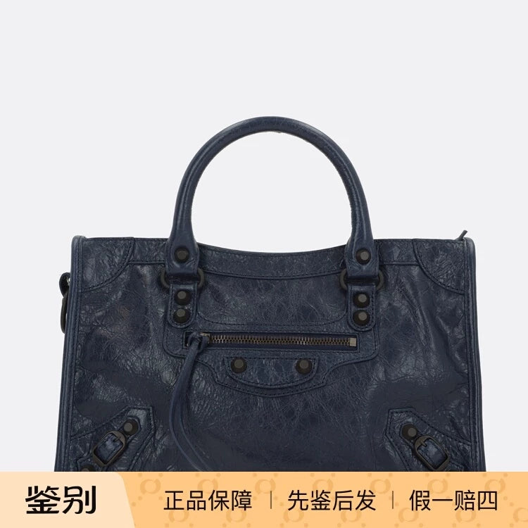 Balenciaga Women's Le City Small Bag in Blue