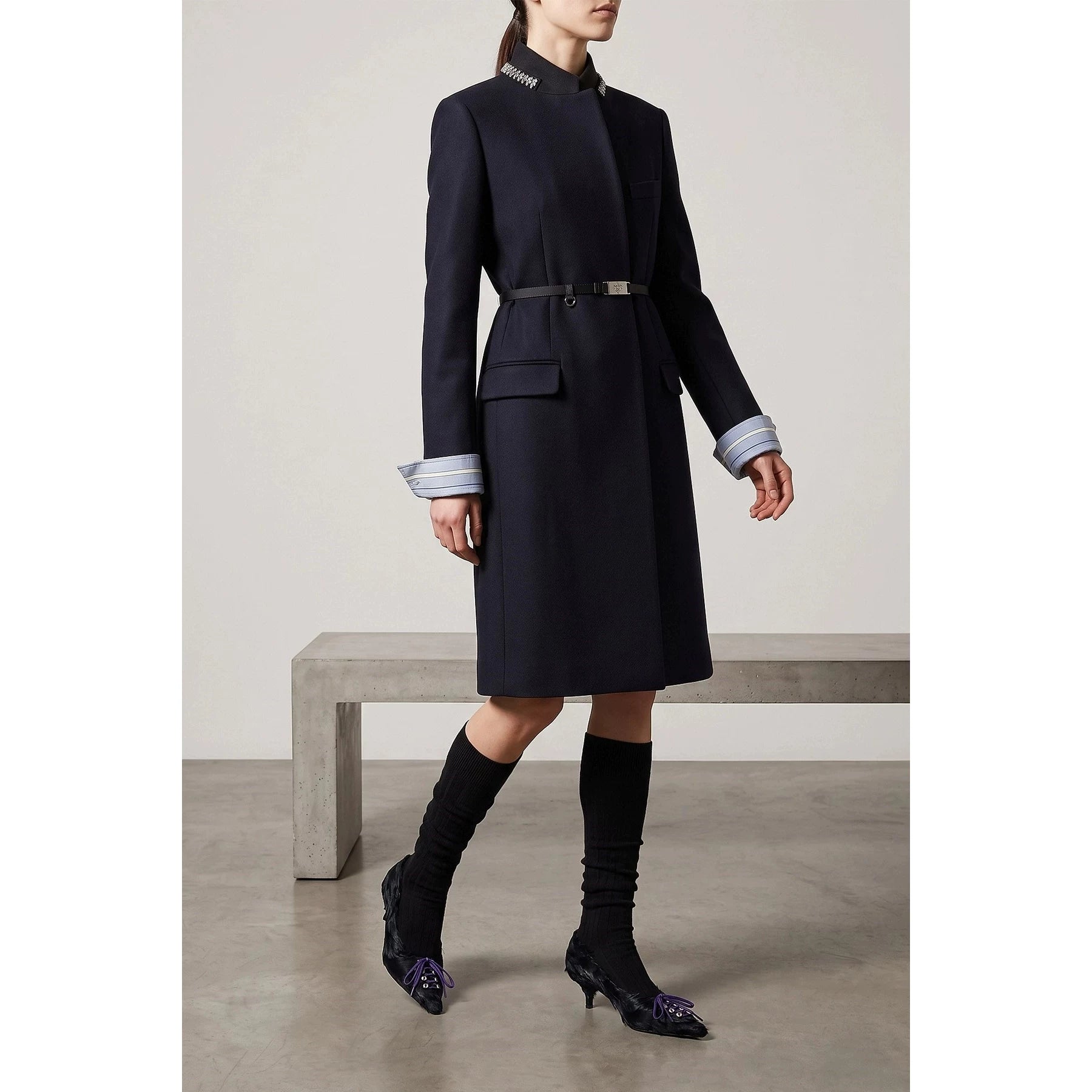 Prada Women's Coat in Blue