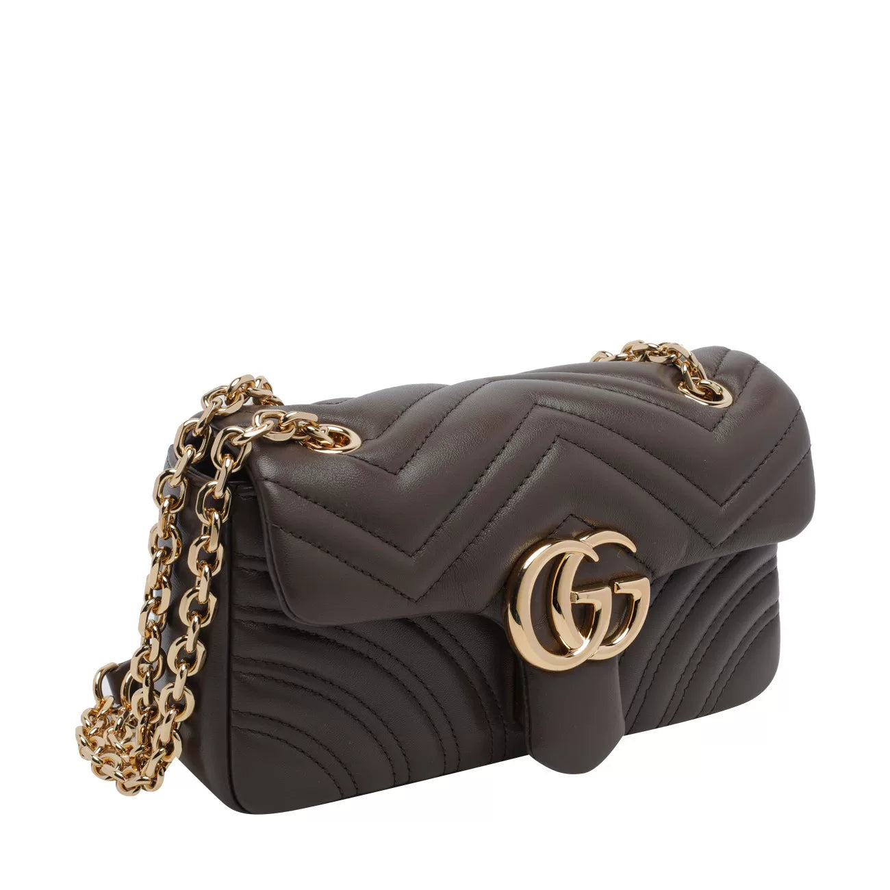 Gucci Women's Gg Marmont Small Bag in Brown