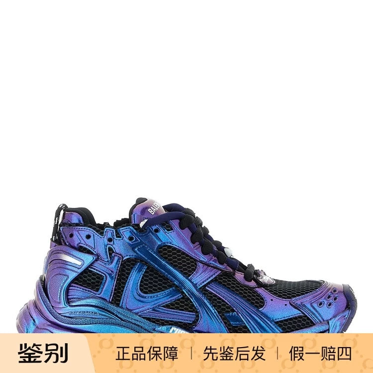 Balenciaga Men's Runner Iridescent Sneakers