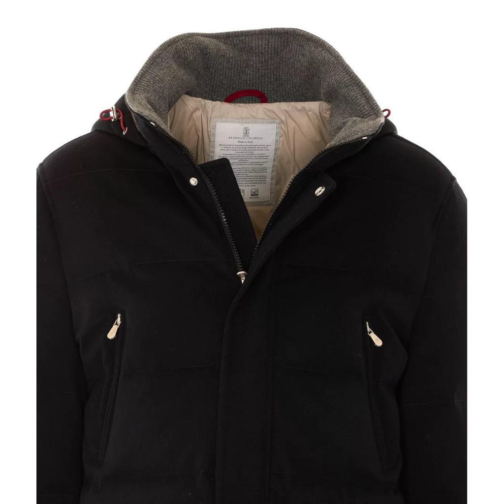 Brunello Cucinelli Men's Down Jacket in Black