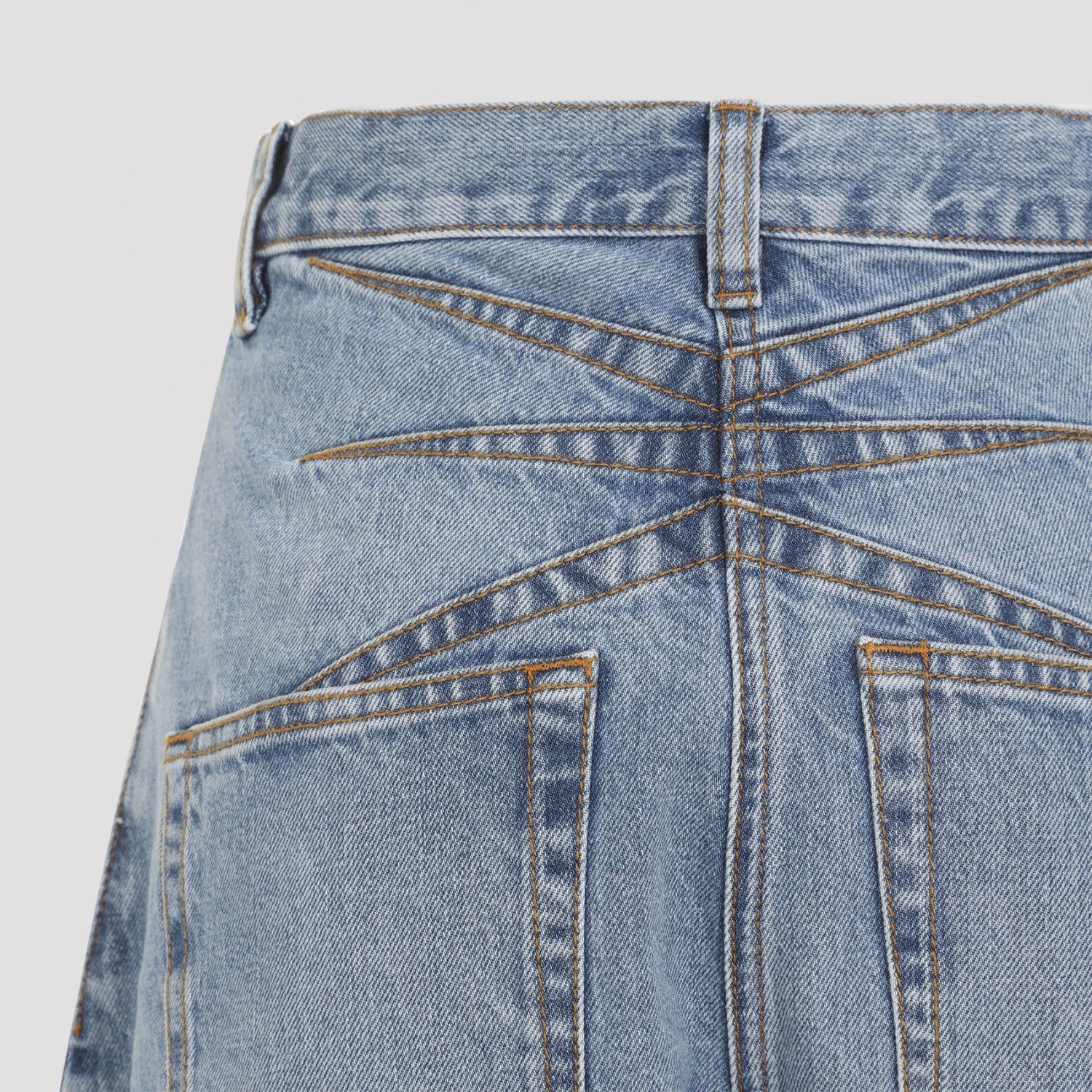 Alaia Women's Round Jeans in Blue