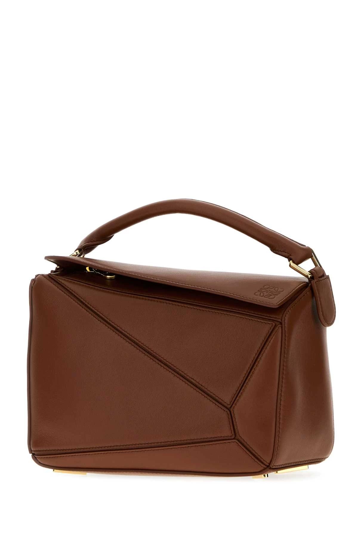Loewe Women's Puzzle Small Shoulder Bag in Brown
