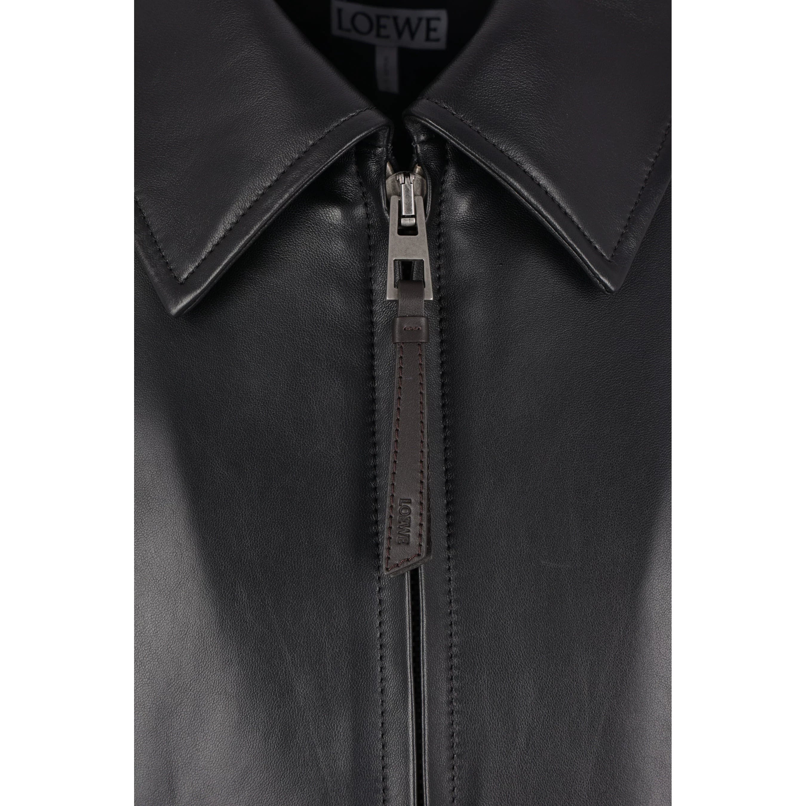 Loewe Men's Leather Jacket in Black