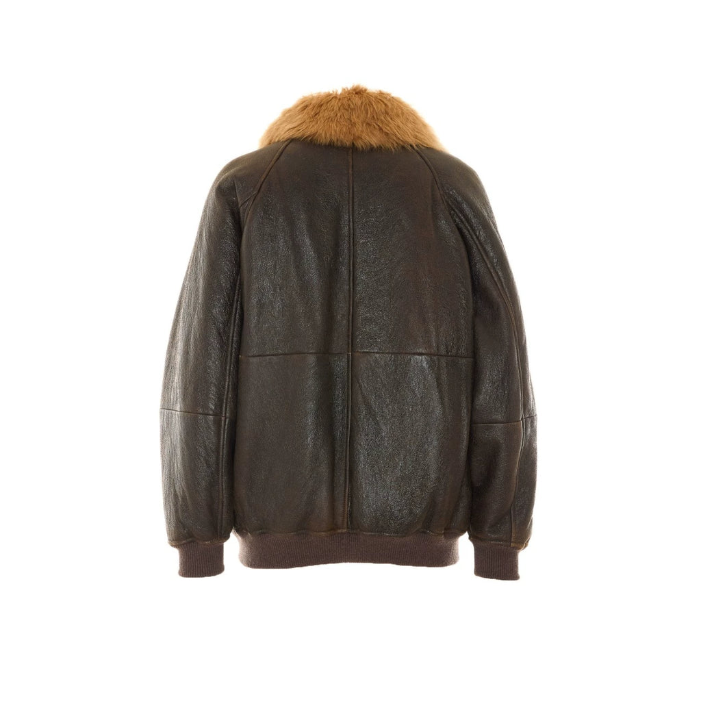 Brunello Cucinelli Women's Leather Jacket in Brown