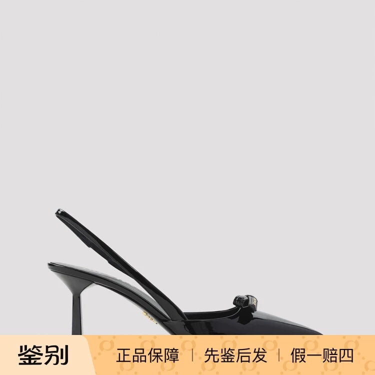 Prada Women's Slingback Heels in Black