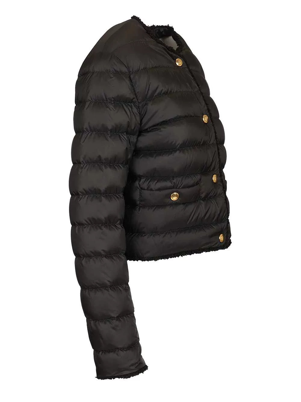 Moncler Women's Fleurs Down Jacket in Black