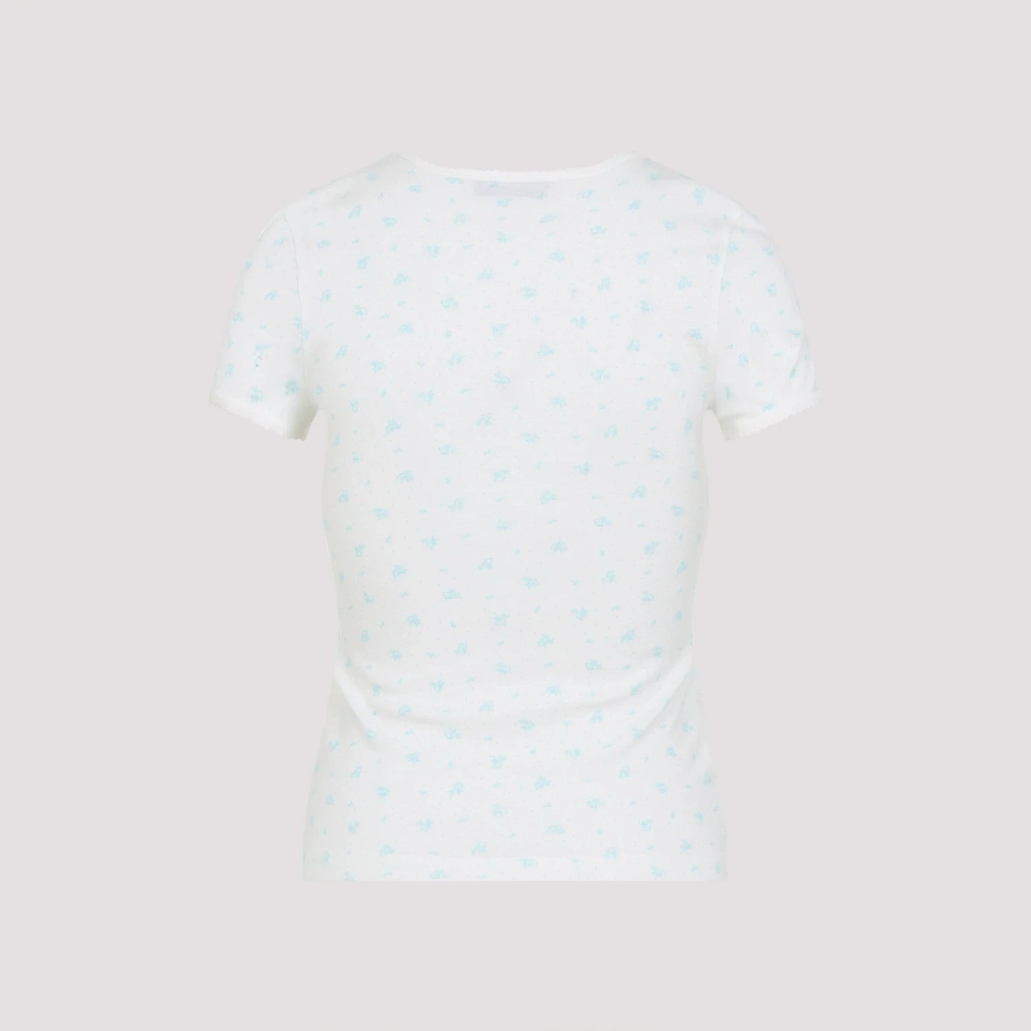 Miu Miu Women's Logo T-Shirt in White