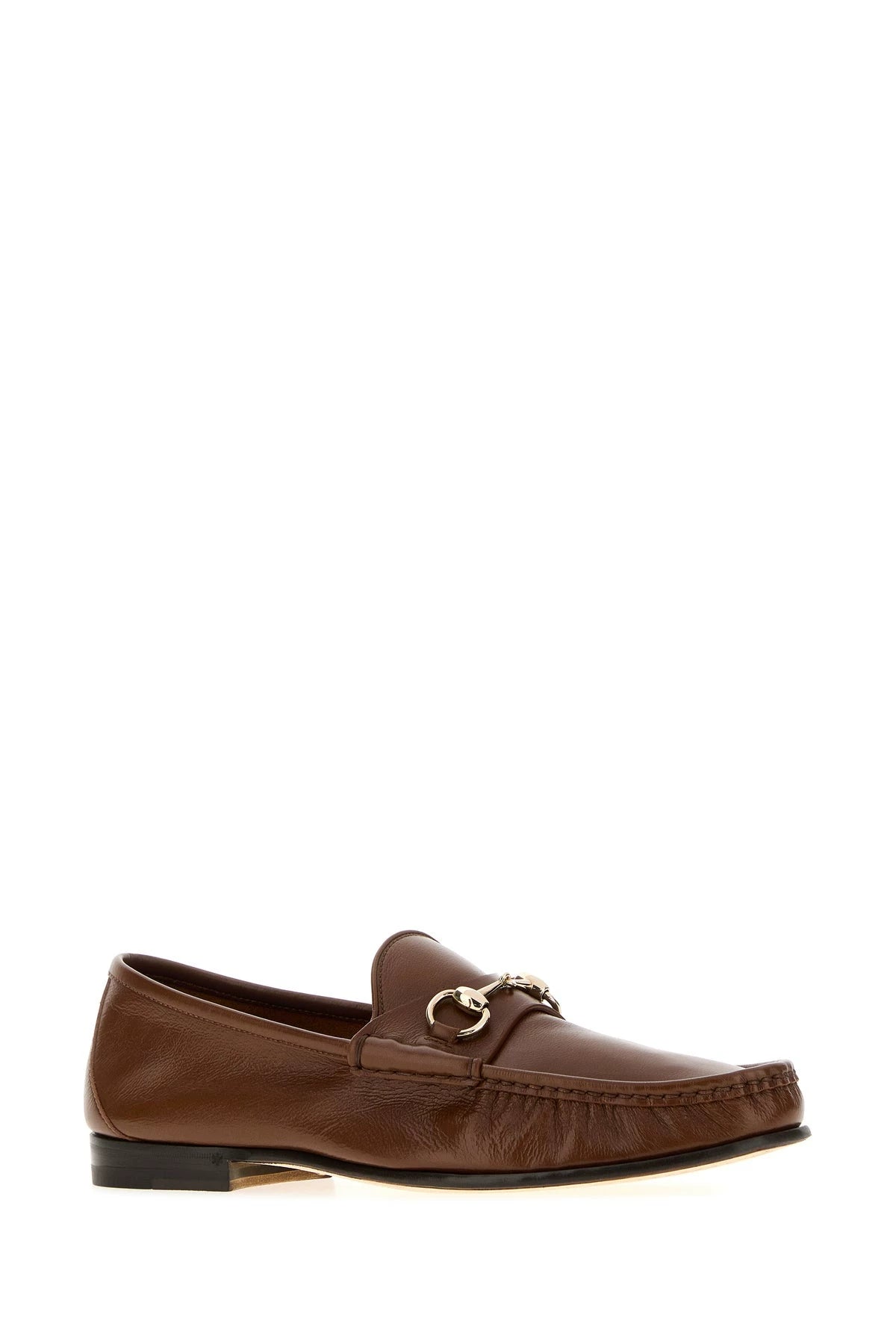 Gucci Men's Lugano Loafers in Brown