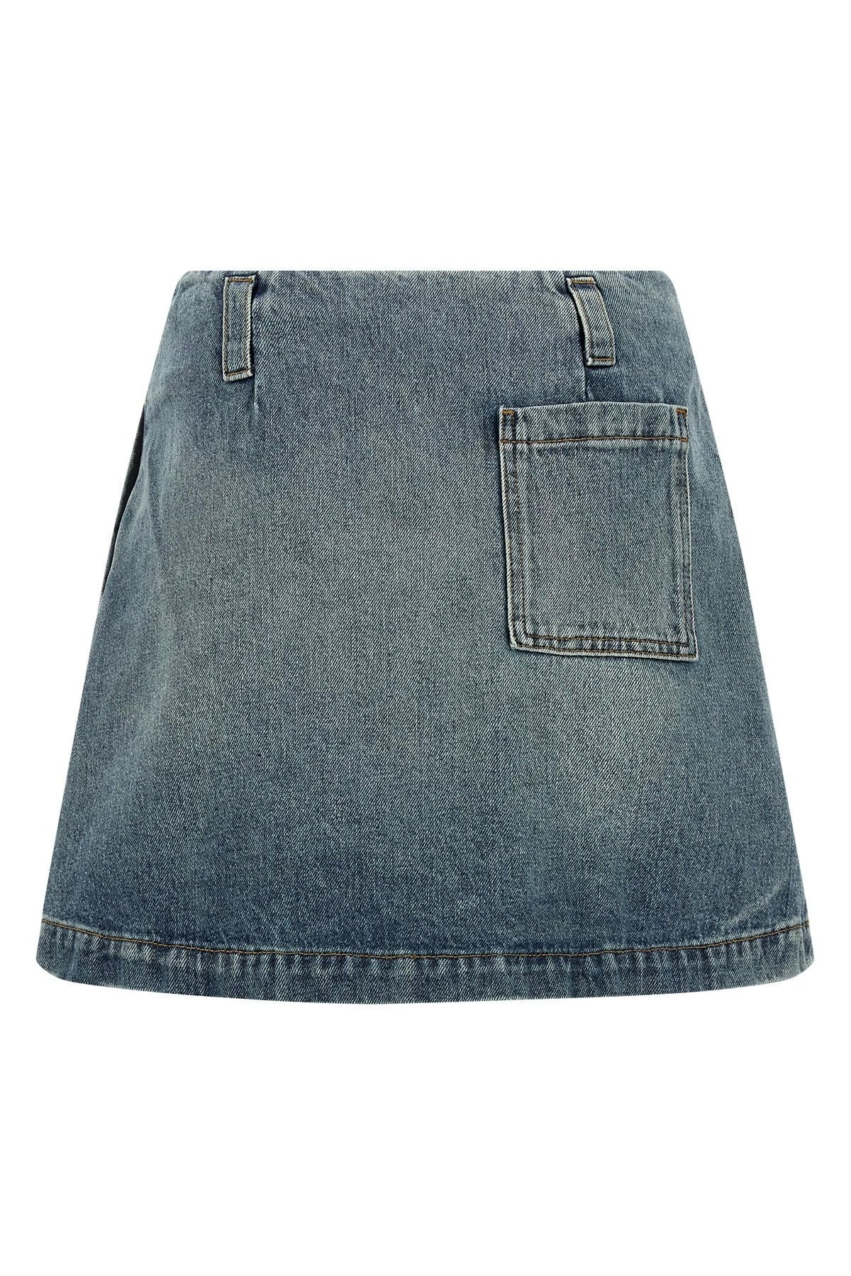 Loewe Logo Skirt in Blue