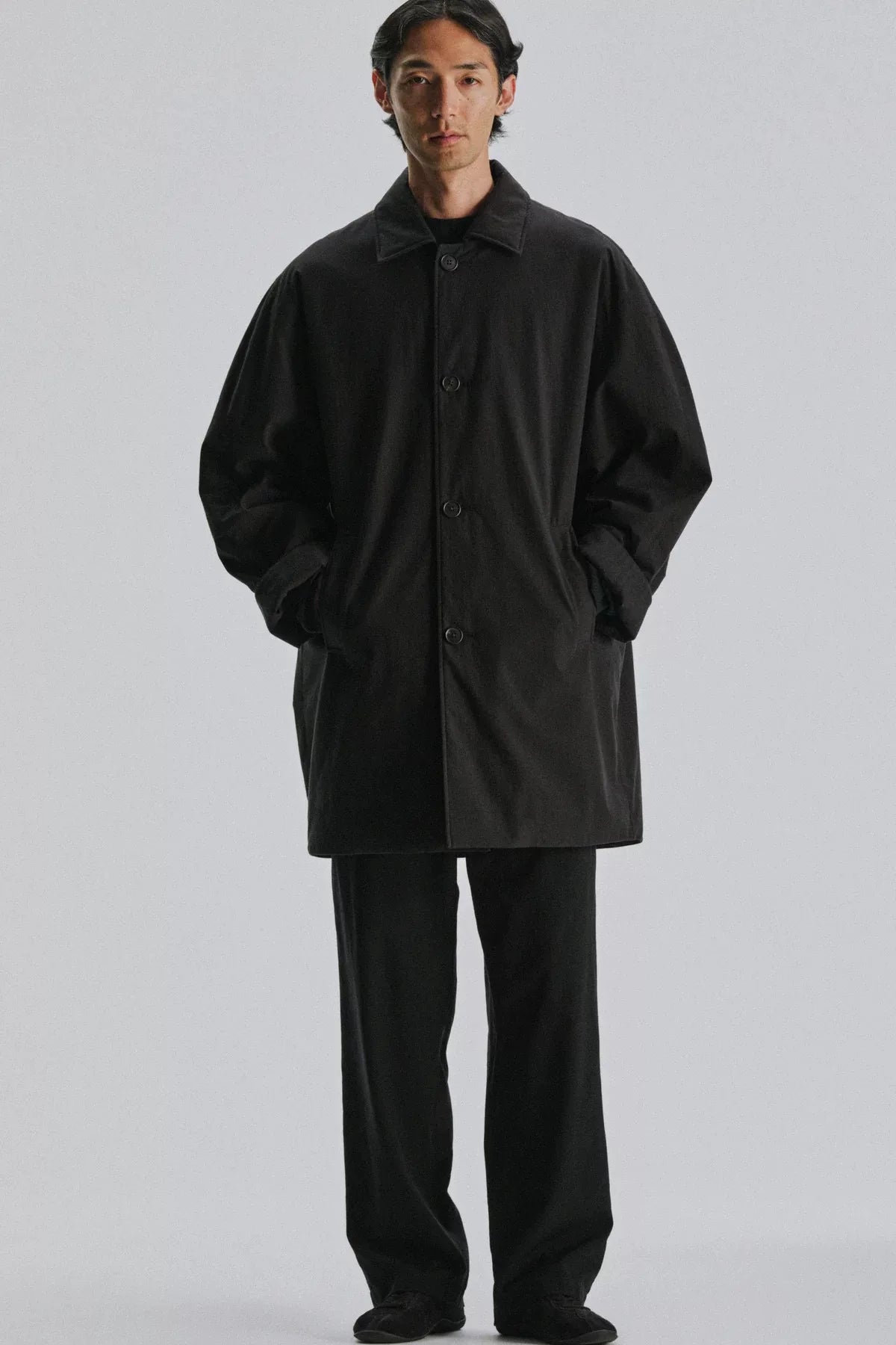 The Row Men's Verna Coat in Black