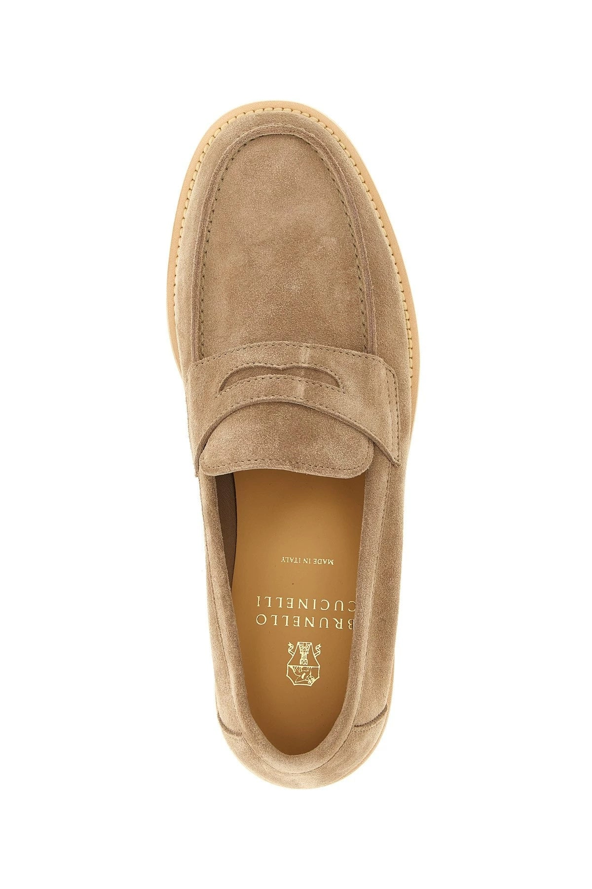 Brunello Cucinelli Men's Loafers in Beige