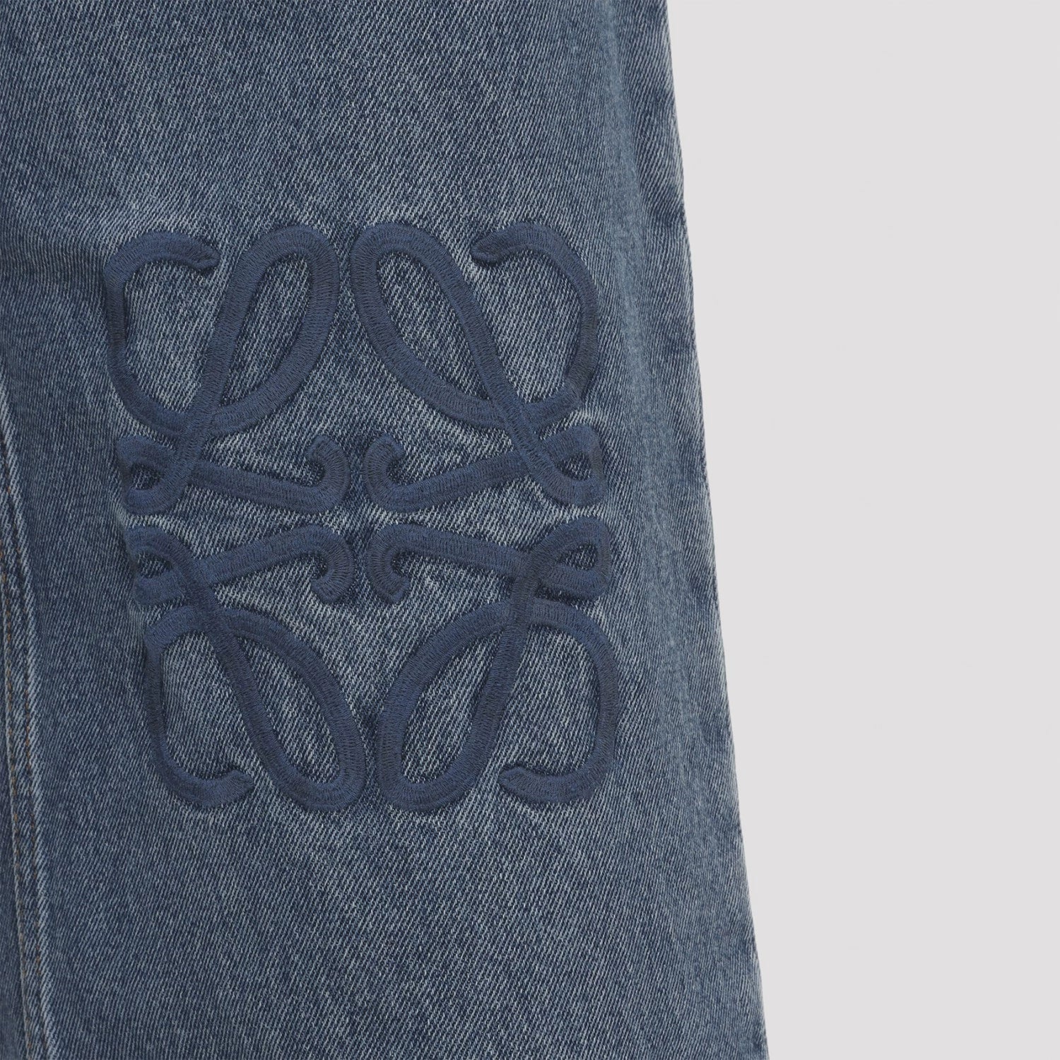 Loewe Women's Anagram Jeans in Blue