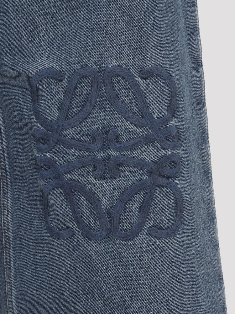 Loewe Women's Anagram Jeans in Blue