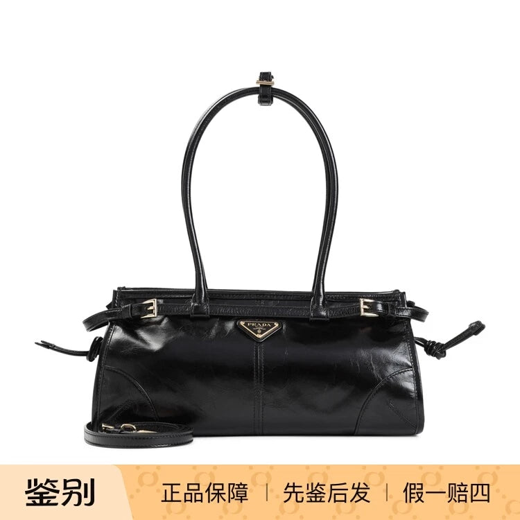 Prada Women's Bonnie Shoulder Bag in Black