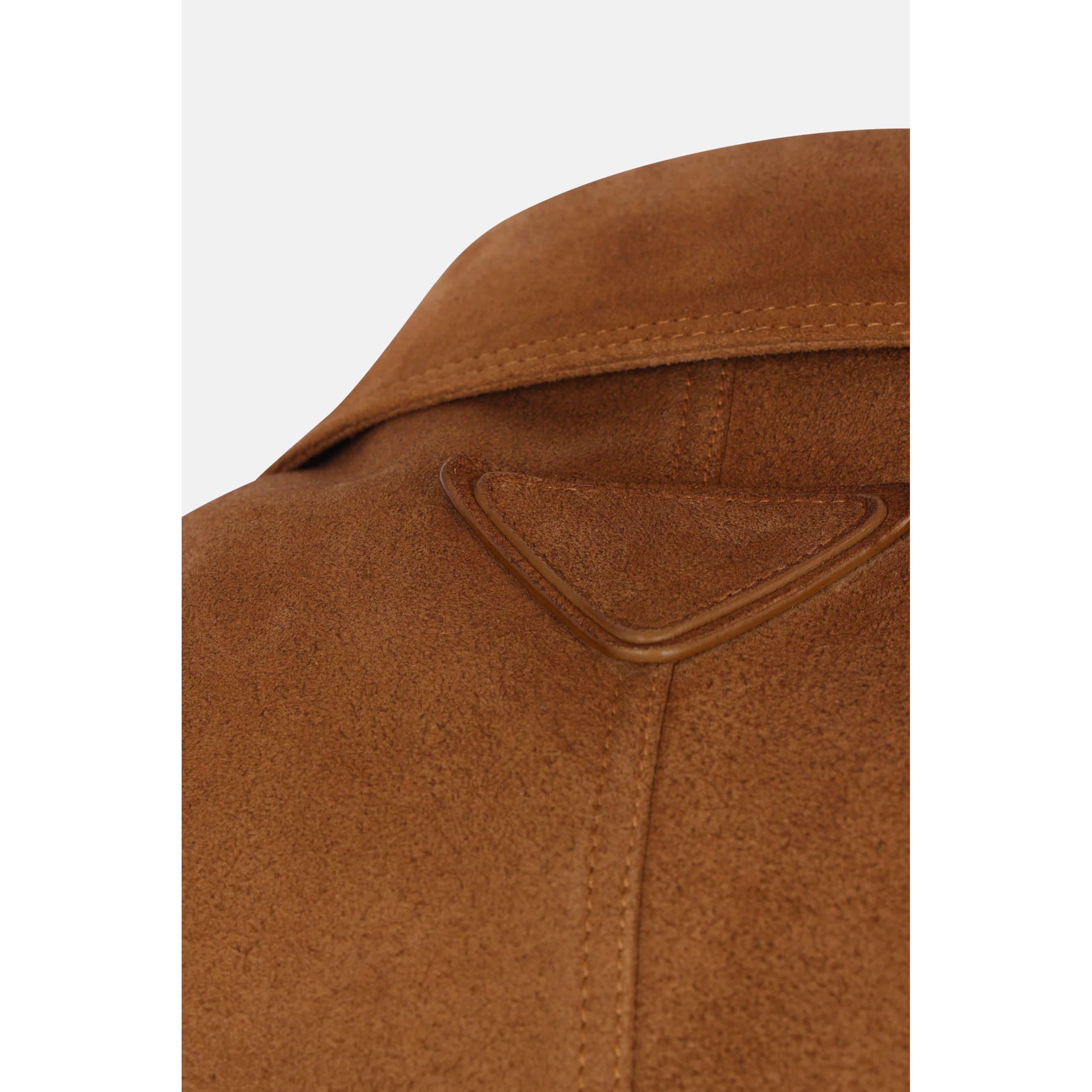 Prada Men's Leather Jacket in Brown