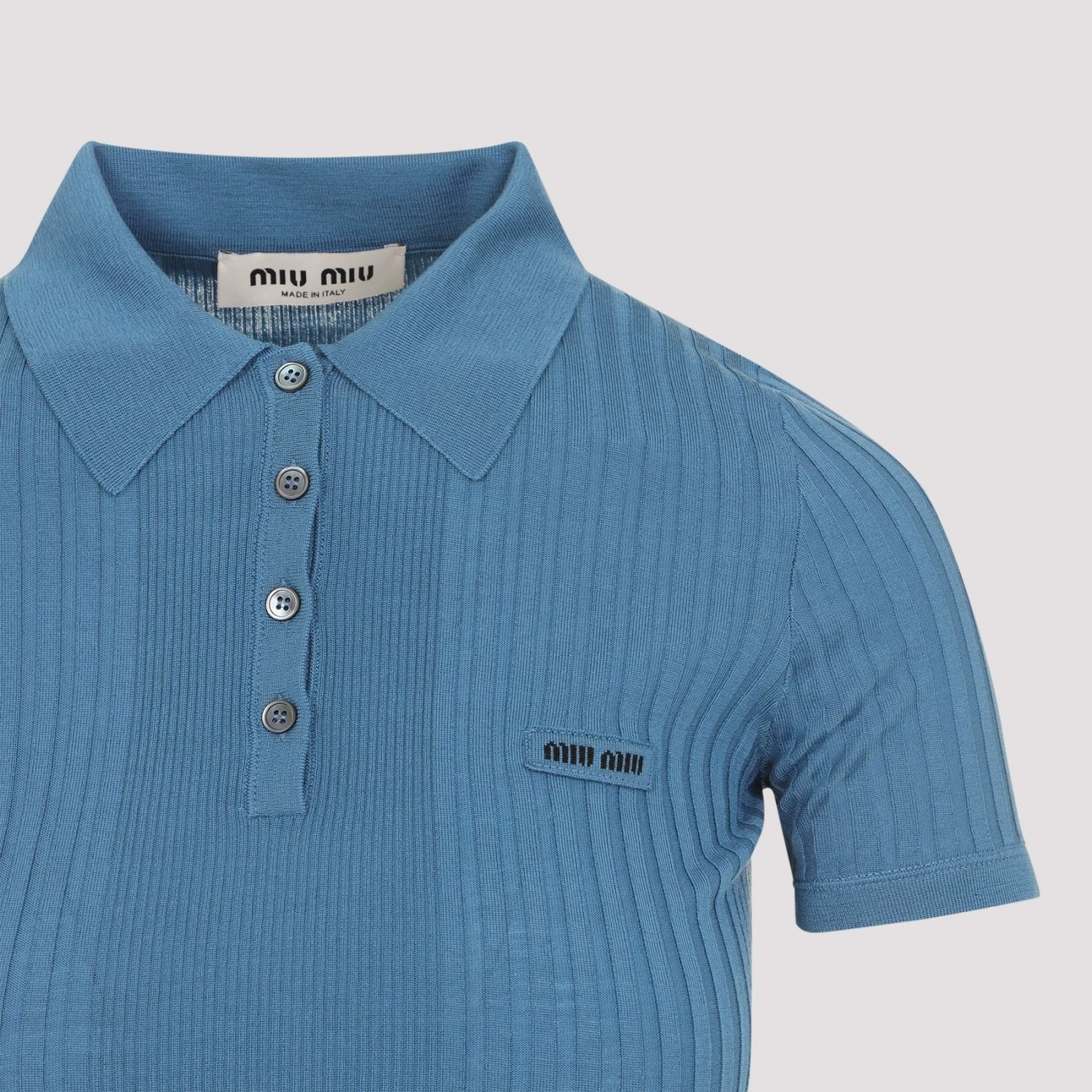 Miu Miu Women's Polo Polo Shirt in Blue