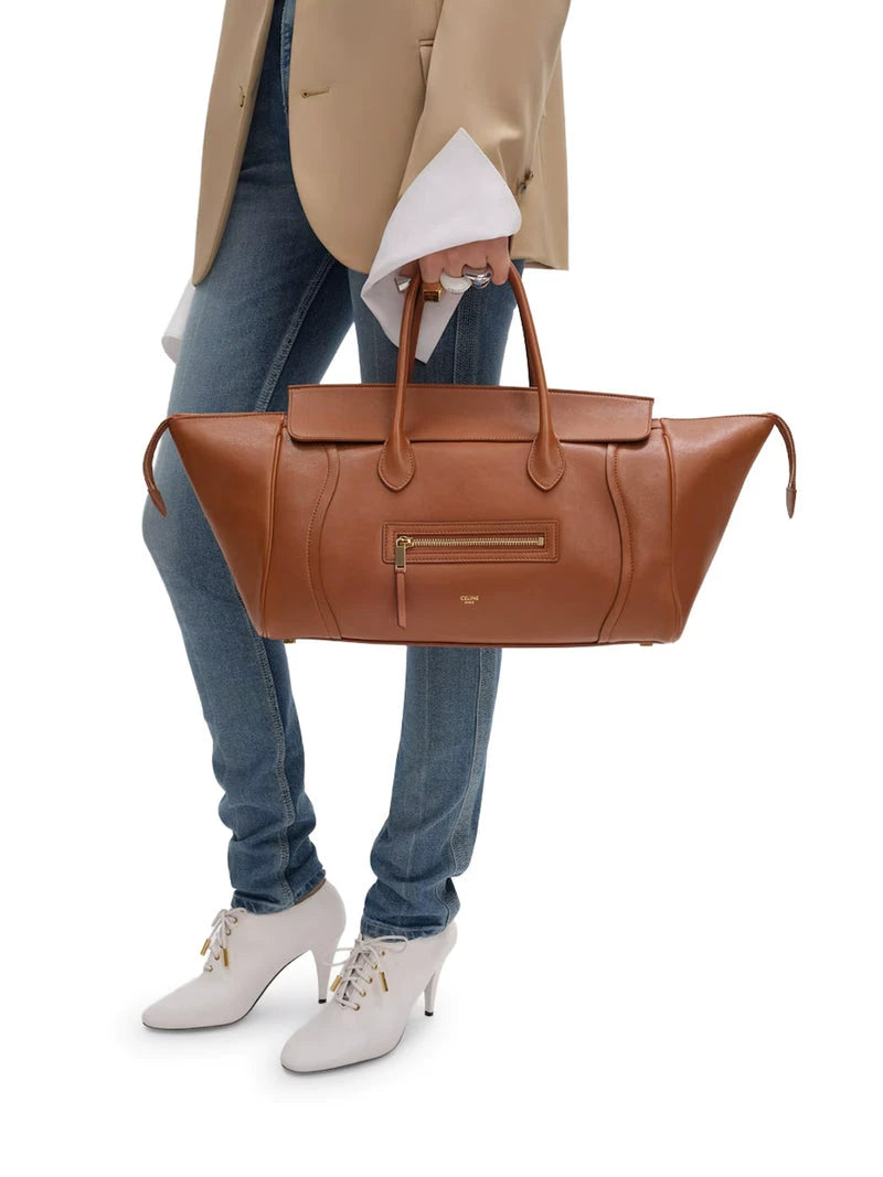 Celine Women's Luggage Handbag in Brown