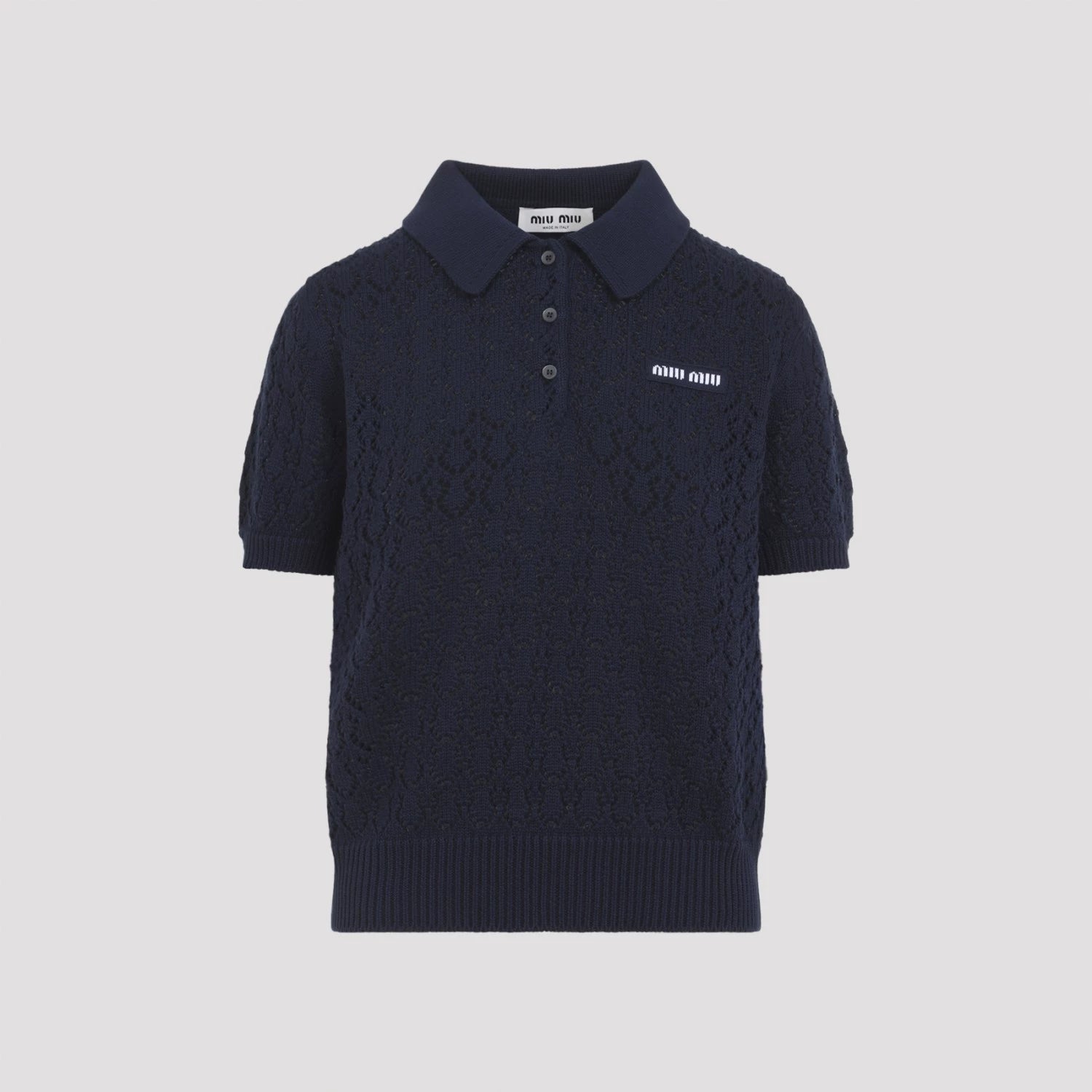 Miu Miu Women's Polo Polo Shirt in Blue