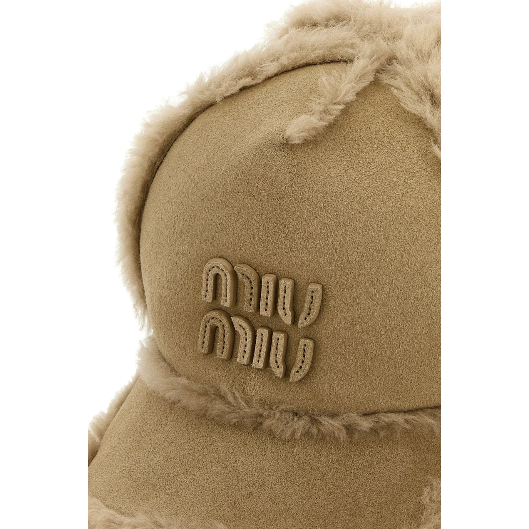 Miu Miu Women's Baseball Cap in Beige