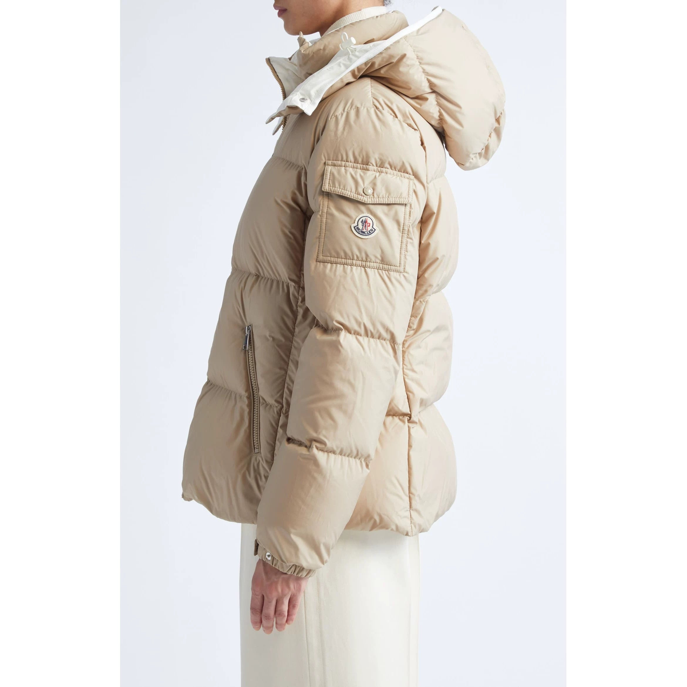 Moncler Women's Fourmines Down Jacket in Beige