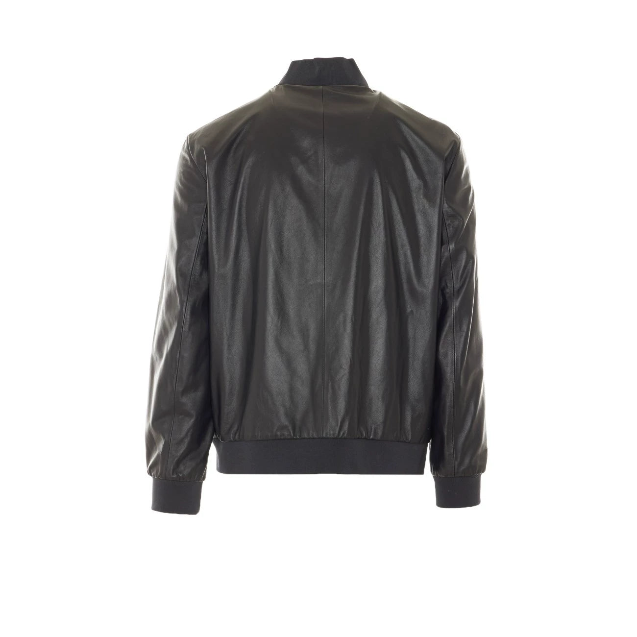 Gucci Men's Leather Jacket in Grey